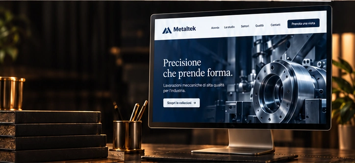 Sito illustrativo di un’azienda di lavorazioni meccaniche